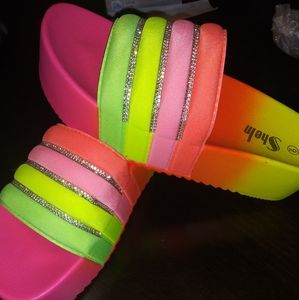 Stein Neon Platform Slides Size 9